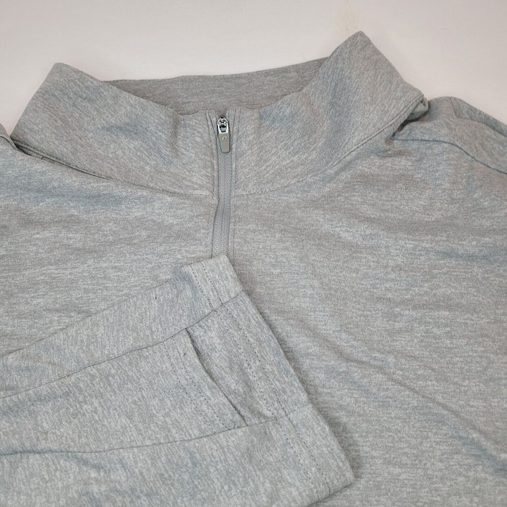 Russell Athletic Pullover Mens 3XL Grey Excellent Dri-Power 360 Quarter Zip